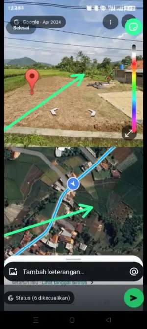 Jual bekas honda tanah sawah,lokasi di Nagreg