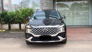 Jual bekas Hyundai Santa Fe D 2.2 8DCT Prime 2021 hitam diesel,lokasi di Jakarta DKI