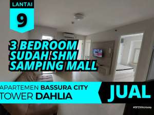Jual 3 Bedroom Furnished SHM Lantai 9 Samping Mall Apartemen Bsassura City , tersedia melalui melalui situs Olx