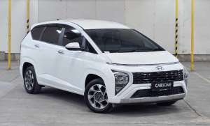 Jual bekas JUAL Hyundai Stargazer Prime AT 2022 Putih Garansi 1 Tahun Mesin, Transmisi, AC,lokasi di Jawa Barat