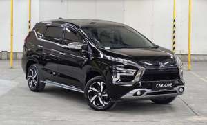 Jual bekas JUAL Mitsubishi Xpander Ultimate CVT 2022 Hitam kilometer 15rb,lokasi di Jawa Barat