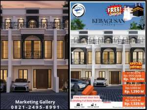 Jual rumah Dalam Cluster Kebagusan Pasar Minggu , tersedia melalui melalui situs Olx