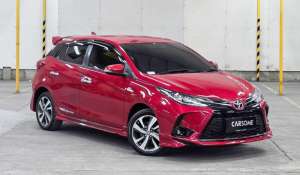 Jual bekas JUAL Toyota Yaris S TRD Sportivo AT 2021 Merah kilometer 34rb,lokasi di Jawa Barat