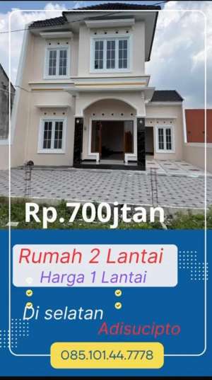 Rumah 2 lantai harga 1 lantai lokasi di Selatan Adisucipto, tersedia melalui melalui situs Olx