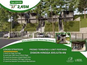 Rumah Baru Desain Arsitek Ternama dan Berpengalaman, Akses MudahStrategis Dekat Dago Tubagus Ismail Dipati ukur cigadung , tersedia melalui melalui situs Olx