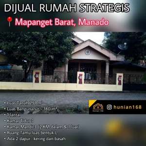 Rumah Dekat Bandara Sam Ratulangi Mapanget Barat Manado Kota Pusat , tersedia melalui melalui situs Olx