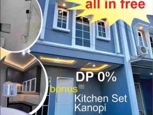 RUMAH SIAP HUNI 900 JUTAAN FREE ALL IN 2 LANTAI LOKASI STRATEGIS , tersedia melalui melalui situs Olx