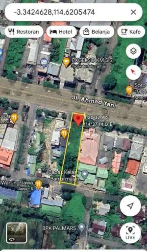 tanah dijual banjarmasin lokasi di Banjarmasin Timur, tersedia melalui melalui situs Olx