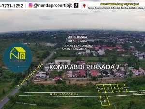 tanah kavling ring 1 perkantoran pemprov kalsel di banjarbaru lokasi di Banjar Baru Selatan, tersedia melalui melalui situs Olx