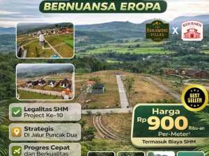 the hanjawing villas lokasi di Sukamakmur, tersedia melalui melalui situs Olx