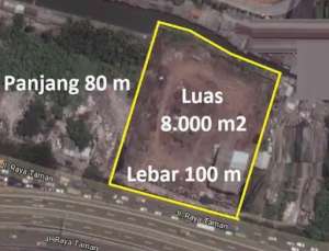 0001 - DIJUAL TANAH KOMERSIAL 8.000 m2 SANGAT DEKAT TOLL WARU DAN MALL lokasi di Surabaya Kota, tersedia melalui melalui situs Olx