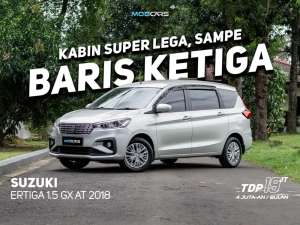 Jual bekas 19 JUTAAN FULLSET ERTIGA 1.5 GX AT 2018 ABU-ABU METALIK MOBCARS,lokasi di Jakarta Timur