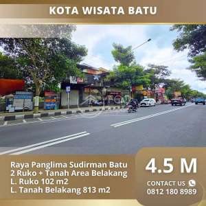 2 RukoTanah Area Belakang Raya Panglima Sudirman Kota Wisata Batu lokasi di Malang Kab., tersedia melalui melalui situs Olx