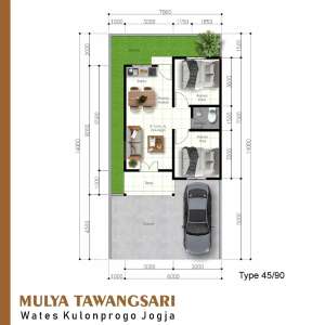 3 Menit Kampus UAD Wates, Rumah Tipe 50, SHM-PBH lokasi di Kulon Progo Kab., tersedia melalui melalui situs Olx