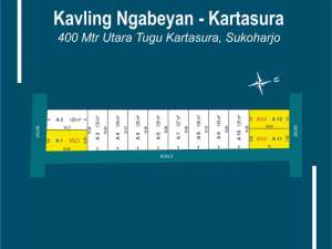 3 menit terminal Kartasura tanah murah dalam kompleks lokasi di Surakarta Kota, tersedia melalui melalui situs Olx
