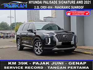 Jual bekas 4X4 AWD PAJAKJuni Km39k Hyundai Palisade Signature AWD 2021 4X4,lokasi di Jakarta Utara