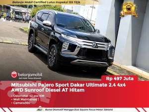 Jual bekas 4X4 Mitsubishi Pajero Sport Dakar Ultimate 2.4 AWD Diesel 20222023,lokasi di Jakarta Pusat