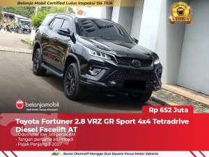 Jual bekas 4x4Toyota Fortuner 2.8 VRZ GR Sport Tetradrive Diesel 20252026,lokasi di Jakarta Timur
