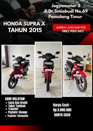 Jual bekas AHonda Supra X 125 Tahun 2015,lokasi di Tangerang Selatan Kota