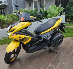 Jual bekas Aerox 155cc warna kuning tahun 2017,lokasi di  