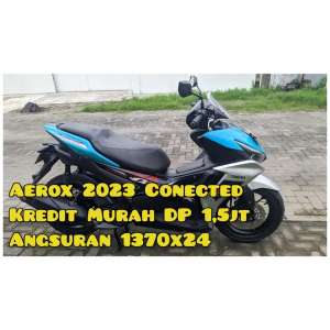 Jual bekas Aerox New 155cc 2023 Connected Biru Km20Rban,lokasi di Semarang Kota