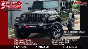 Jual bekas All New Jeep JL Wrangler Rubicon 4Doors 2.0 NIK 2023 Sarge Green On B,lokasi di Tangerang Selatan Kota
