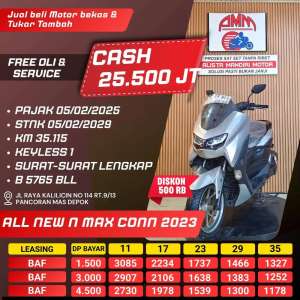 Jual bekas ALL NEW NMAX CONN 2023 CASH KREDIT INDODANA KREDIVO GOPAYLATER ALISTA,lokasi di Depok Kota