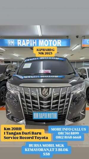 Jual bekas ALPHARD G 2023 Km20rb Hitam Istimewa,lokasi di Jakarta Selatan