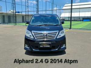 Jual bekas Alphard G Atpm Cash 2014 Hitam 2.4 Toyota,lokasi di Jakarta Selatan