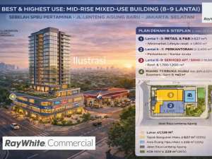 Aset Komersial Strategis di Lenteng Agung 1139 sqm lokasi di Jakarta Selatan, tersedia melalui melalui situs Olx
