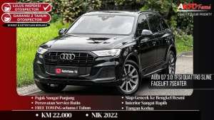 Jual bekas Audi Q7 3.0 TFSi Quattro Sline Mhev FACELIFT 7Seater NIK 2022,lokasi di Jakarta Selatan
