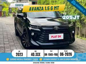 Jual bekas AVANZA 1.3 G MANUAL 2023 SIAP PAKAI,lokasi di Kab. Badung