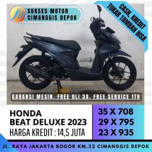 Jual bekas BEAT DELUXE 2023 CASH KREDIT DP 500 BERGARANSI SUKSES MOTOR,lokasi di  ,Jakarta Timur