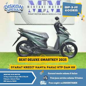 Jual bekas BEAT DELUXE SMARTKEY 2025 GAS DP 600K HANYA DI MENTARI JOJO MOTOR,lokasi di Jakarta Selatan