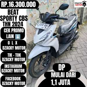 Jual bekas BEAT SPORTY CBS 2024 SECOND LIKE NEW,lokasi di Jakarta Barat