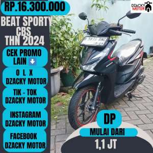 Jual bekas BEAT SPORTY CBS THN 2024 SECOND LIKE NEW,lokasi di Tangerang Kota