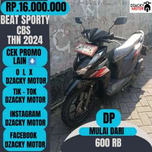 Jual bekas BEAT SPORTY CBS THN 2024 SECOND LIKE NEW,lokasi di Tangerang Kab.