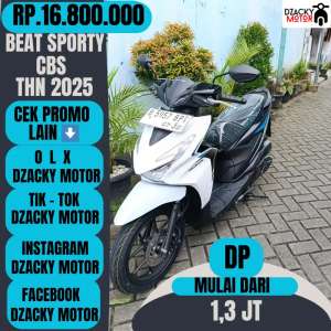 Jual bekas BEAT SPORTY CBS THN 2025 SECOND LIKE NEW,lokasi di Jakarta Barat