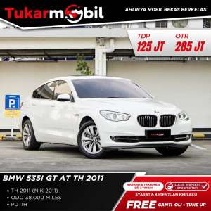 Jual bekas BERGARANSI BMW 535i GT TAHUN 2011 PUTIH LOW KM,lokasi di  