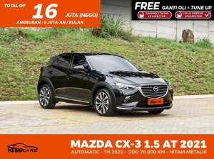 Jual bekas Bergaransi MAZDA CX3 1.5 AT 2021,lokasi di  