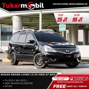 Jual bekas BERGARANSI NISSAN GRAND LIVINA 1.5 XV HWS TAHUN 2013,lokasi di  