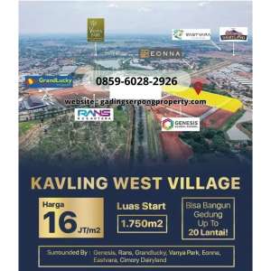 Berlokasi diPusat BSDcity Kavling West Village Area Hidup ramai 24 jam lokasi di Tangerang Selatan Kota, tersedia melalui melalui situs Olx