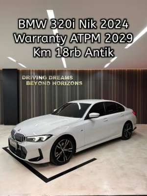 Jual bekas Bmw 320i M-Sport AT 2024 Putih Km18rb B717AAN,lokasi di Jakarta Pusat