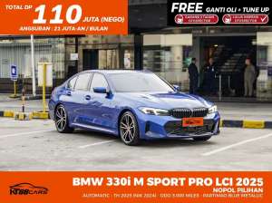 Jual bekas BMW 330i 2024 Bensin,lokasi di Jakarta Selatan