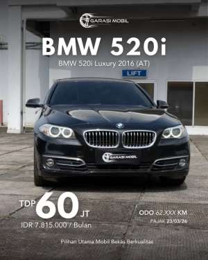Jual bekas BMW 520i Luxury 2016 AT,lokasi di Jakarta Barat