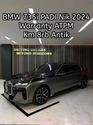 Jual bekas BMW 735i M-Sport 2025 Abu2 Met B1FTG Km8rb Nik 2024 PADI,lokasi di Jakarta Pusat