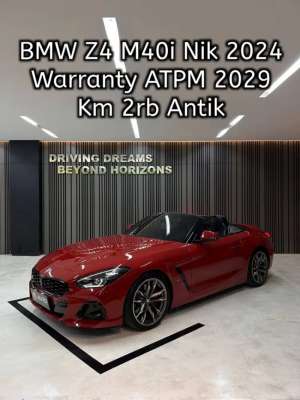 Jual bekas BMW All New Z4 M40i Roadster 2024 Merah 3.000cc Km2rb B228JHV,lokasi di Jakarta Utara