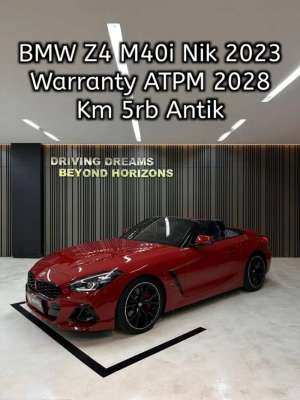 Jual bekas BMW All New Z4 Roadster AT 2023 Merah M40i 3.000cc Km5rb B29AMI,lokasi di Tangerang Kota