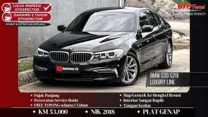 Jual bekas BMW G30 520i Luxury Line Black On Cognac 2018 Akhir,lokasi di Jakarta Utara