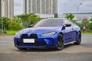 Jual bekas BMW M4 Competition Coupe S58 G82 2022 Biru Favorit Langka Best Deal,lokasi di Jakarta Selatan
